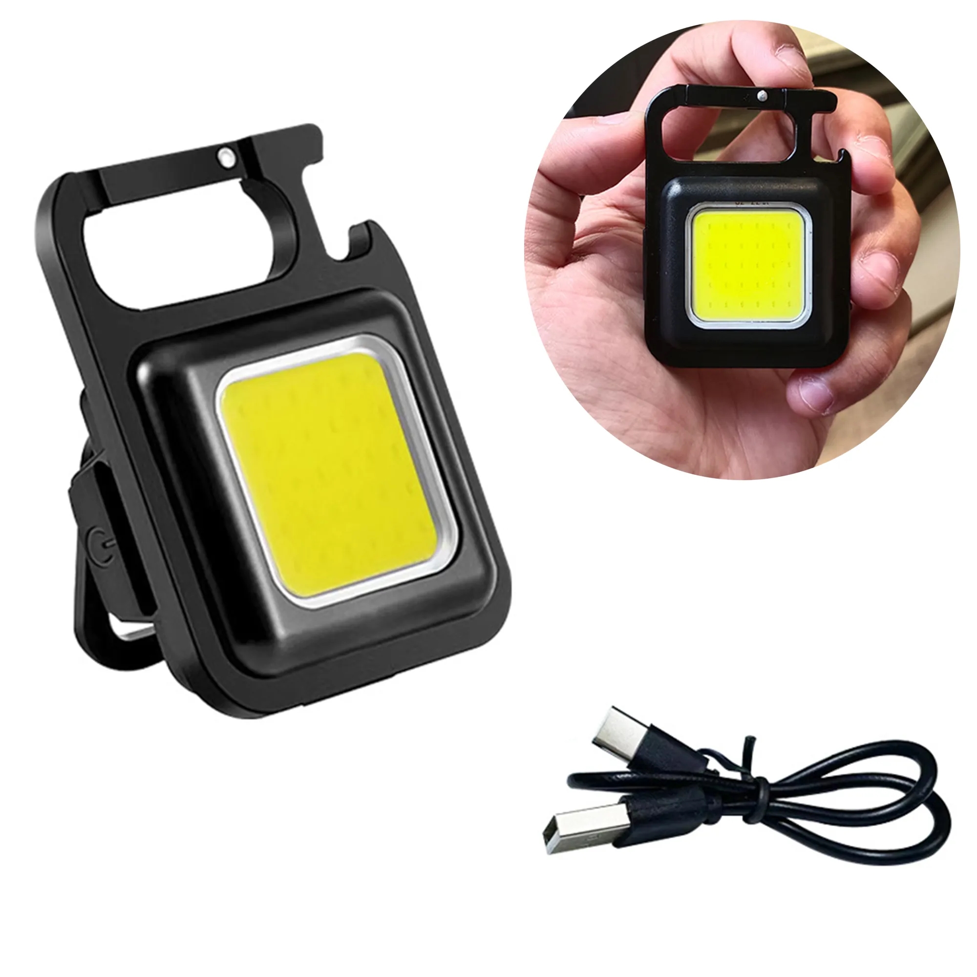 Mini Rechargeable LED Flashlight Keychain 1