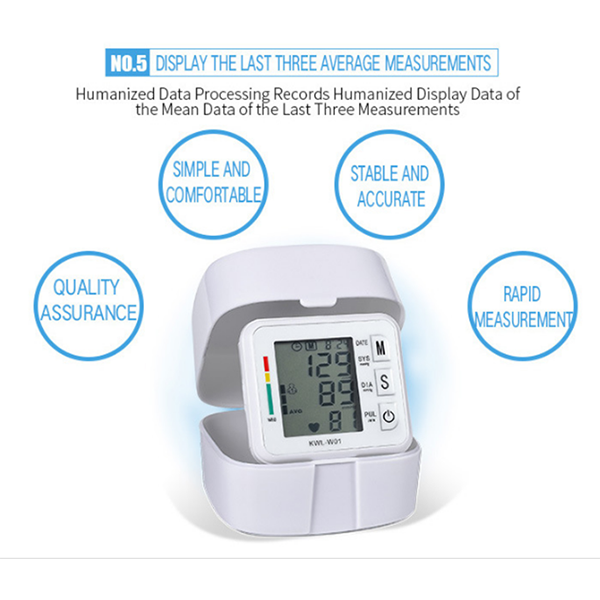 Automatic Accurate Wrist Blood Pressure Monitor 5