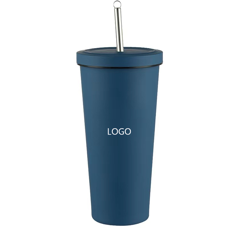 24 Oz. Stainless Steel Tumbler with Straw 2
