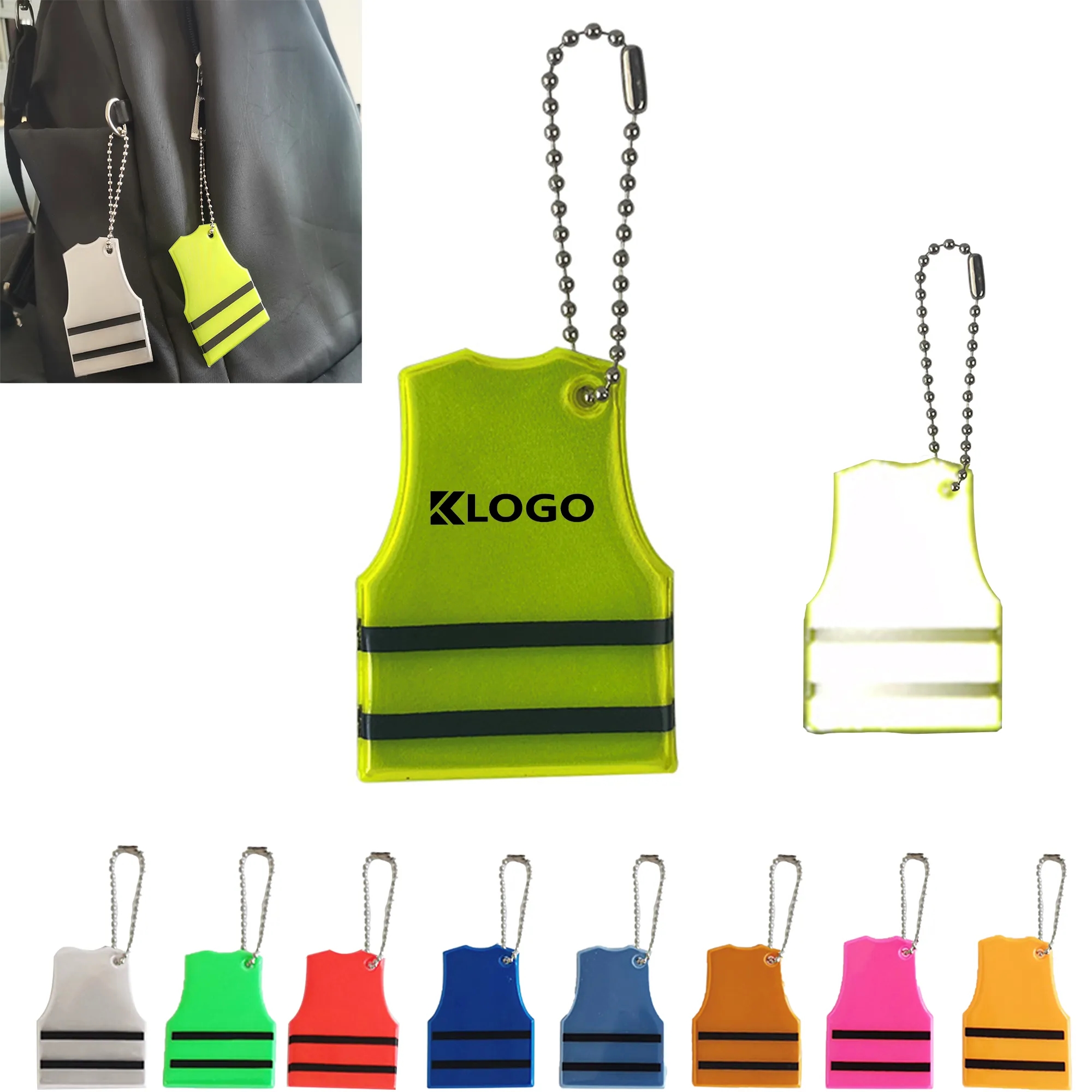 Safety Reflector Tag Pendant 2