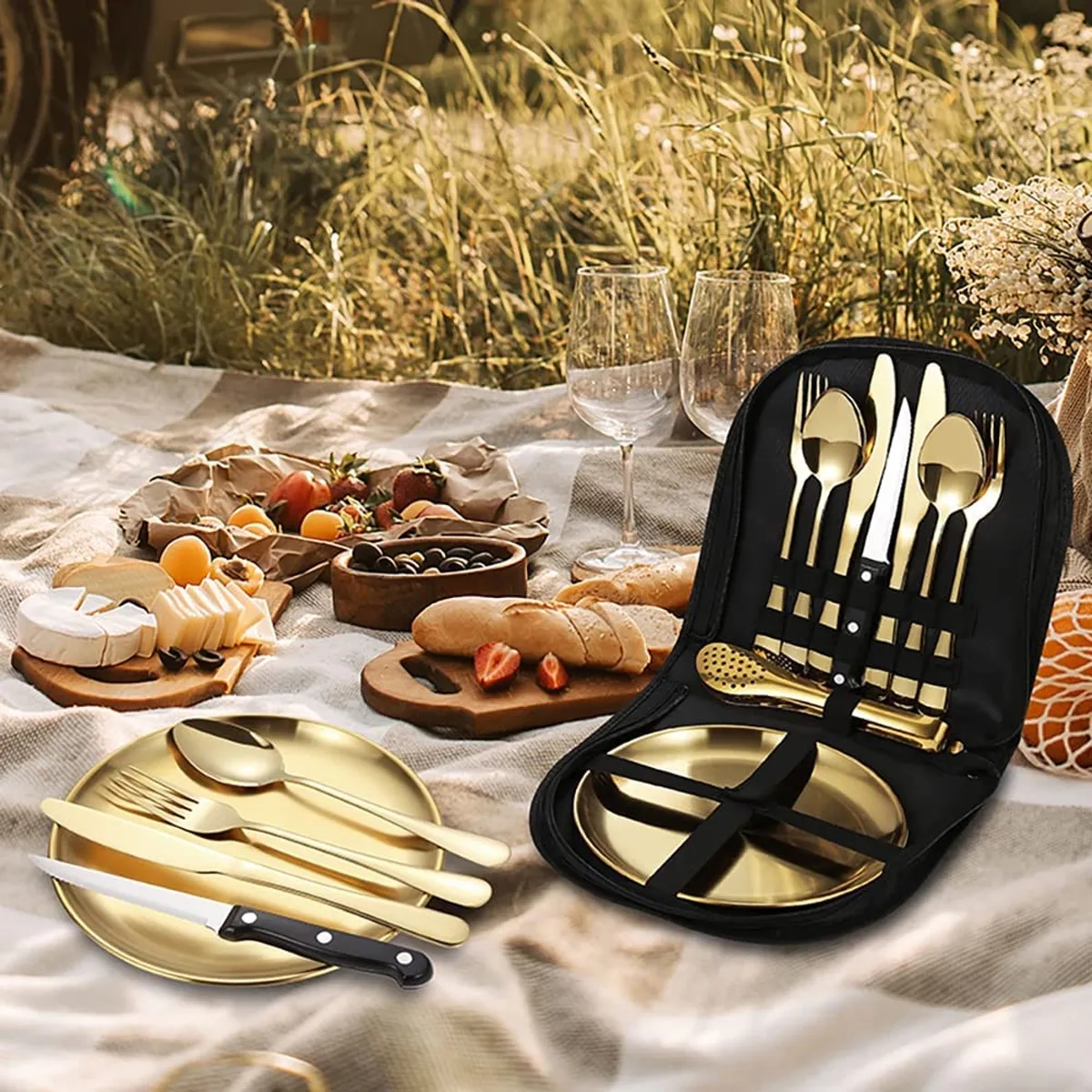 Outdoor Stainless Steel Tableware Set 5