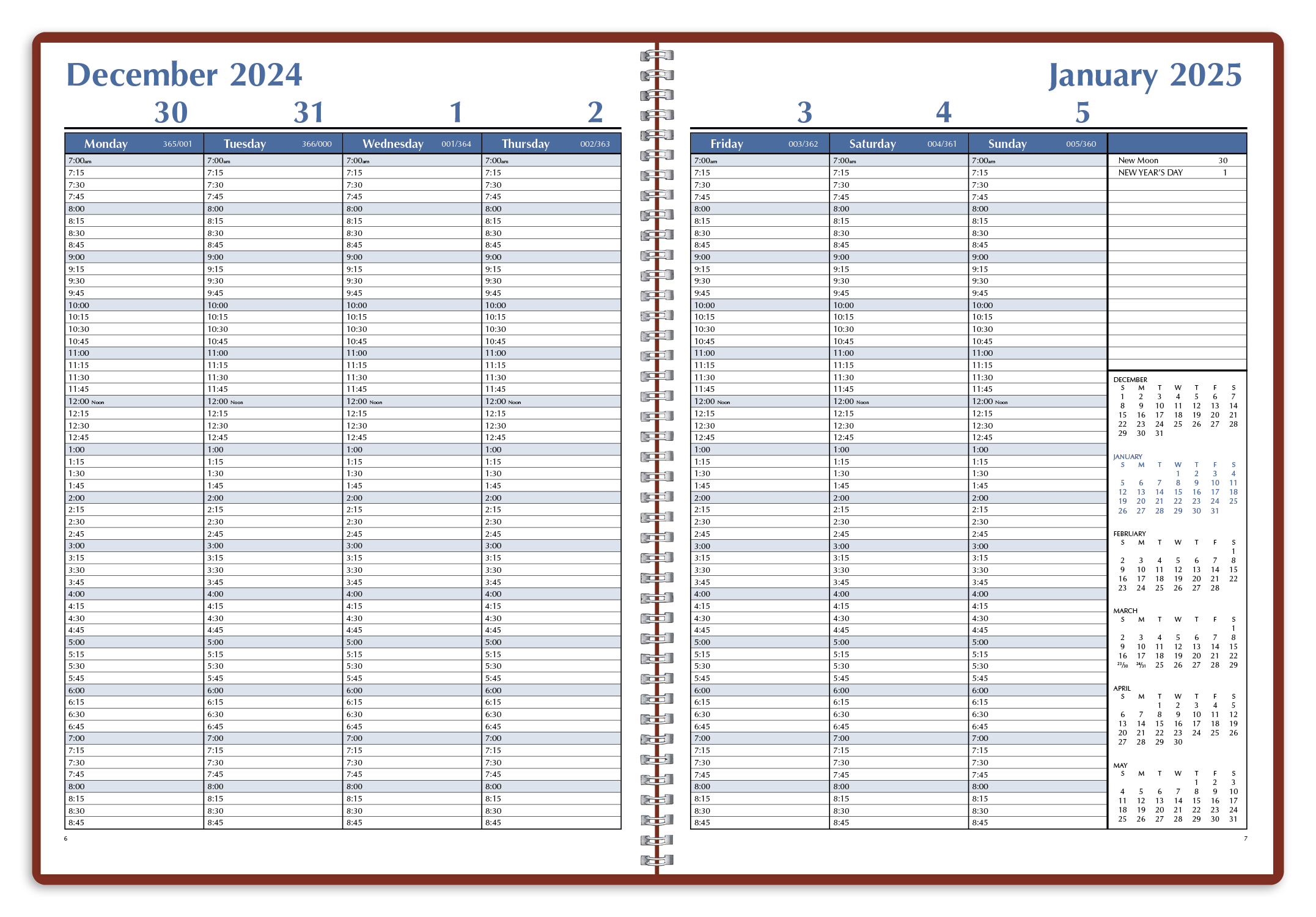 Triumph® Calendars Weekly Time Manager 62