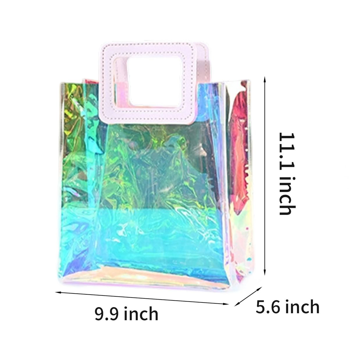 Clear Holographic Tote Bag for Beach or Festivals 2