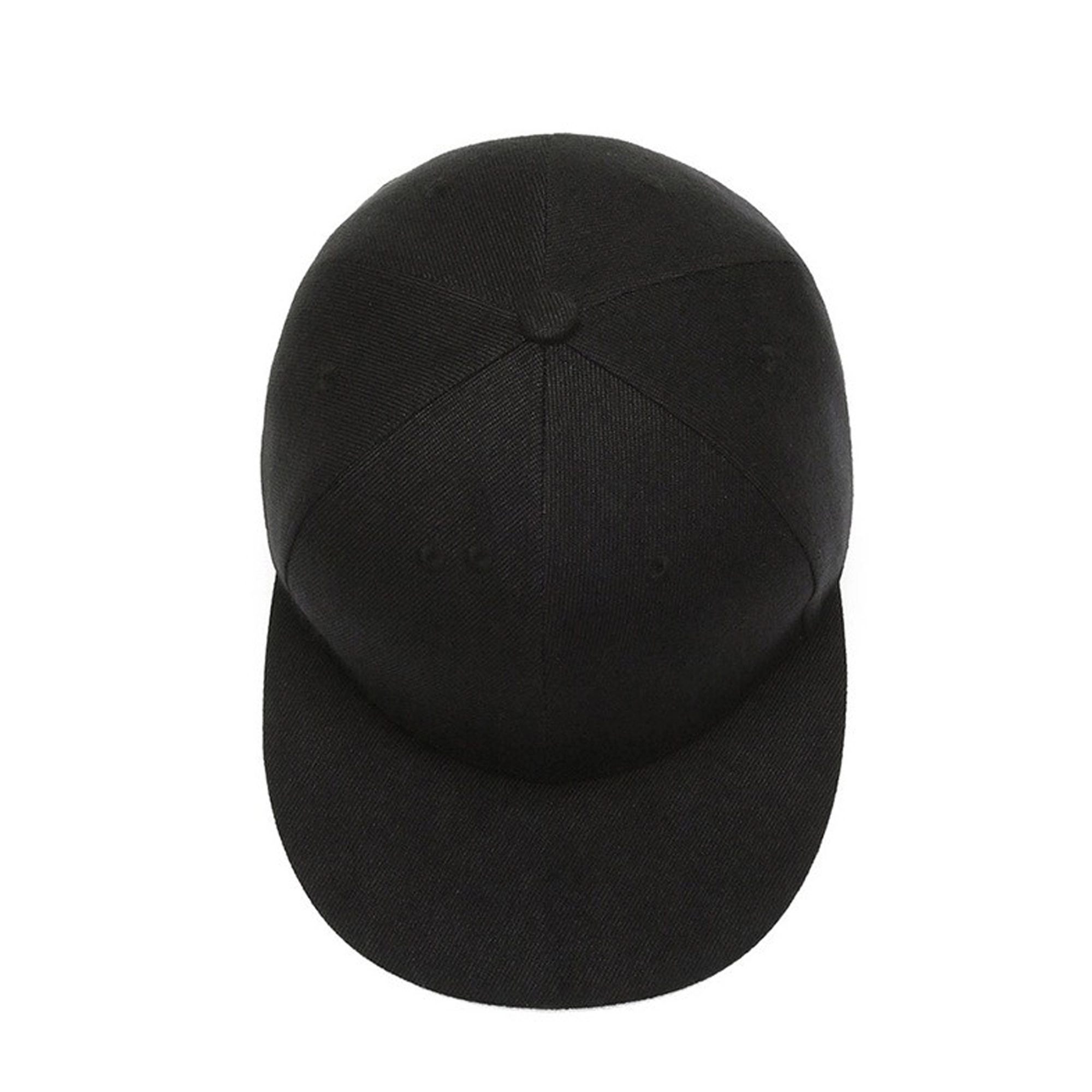 Adult Structured Flat Visor Snapback Cap 1