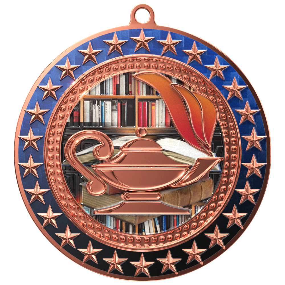 Radiant Star Medal - Book & Lamp 4