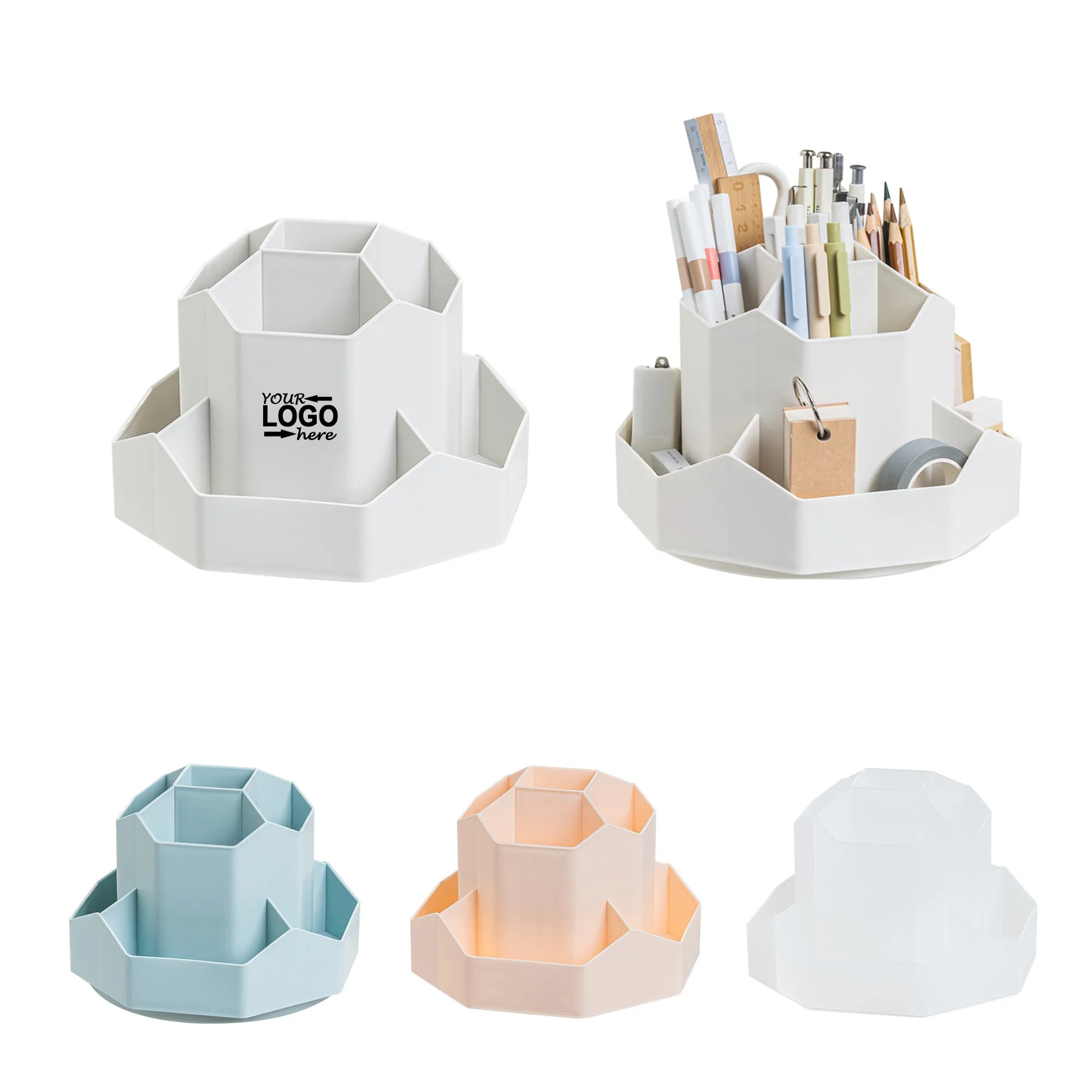Desk Rotating Pencil Cup Holder 1