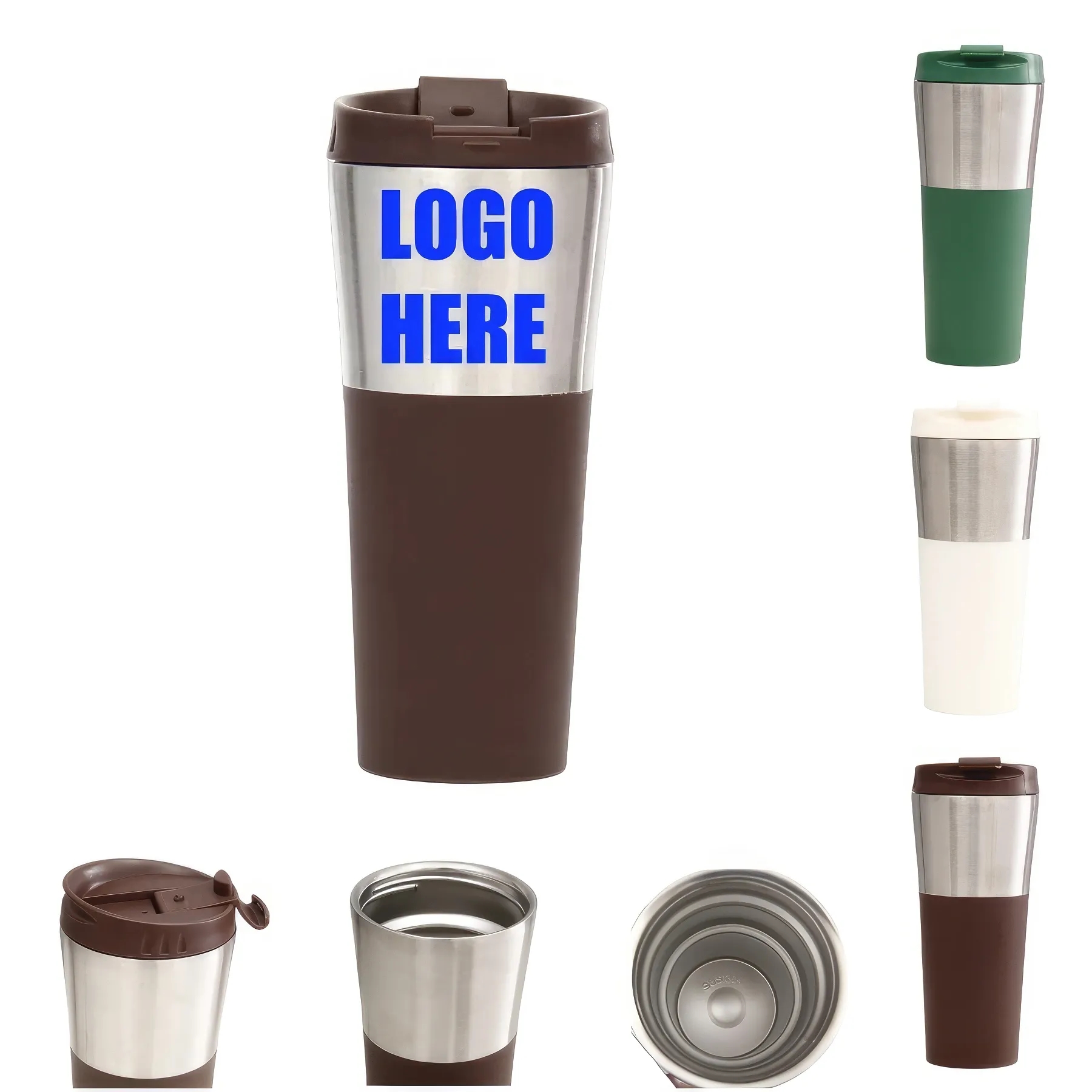Custom 17 oz Stainless Steel Travel Coffee Mug With Lid 4