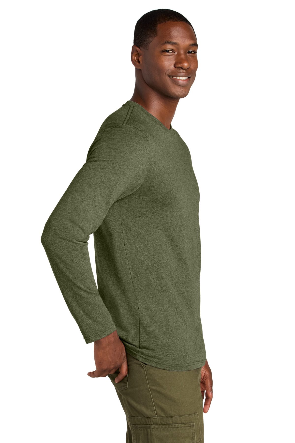 District Perfect Weight CVC Long Sleeve Tee DT185 18