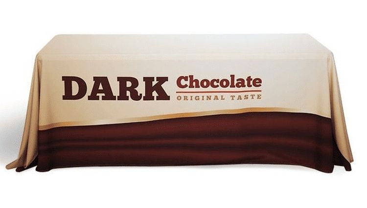 Table Cover 6' Table Throw - Polyester - Custom Printed 6