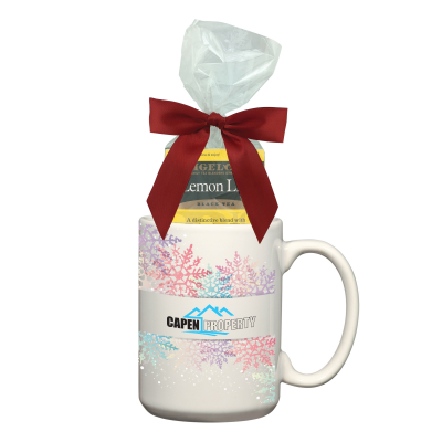 15 Oz. Full Color Mug with Four Assorted Tea Bags 1