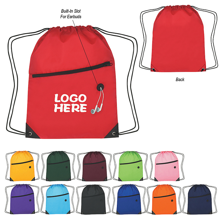 210D Polyester Sports Pack With Front Zipper 2