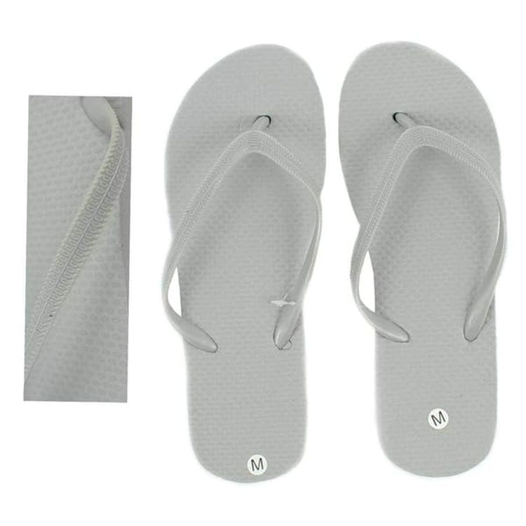 Women's Flip Flops - S-XL Matte Silver 1