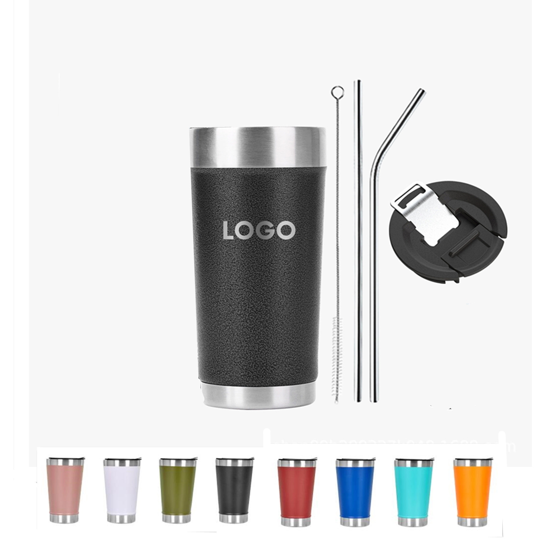 Tumbler With Lids And Straws 2