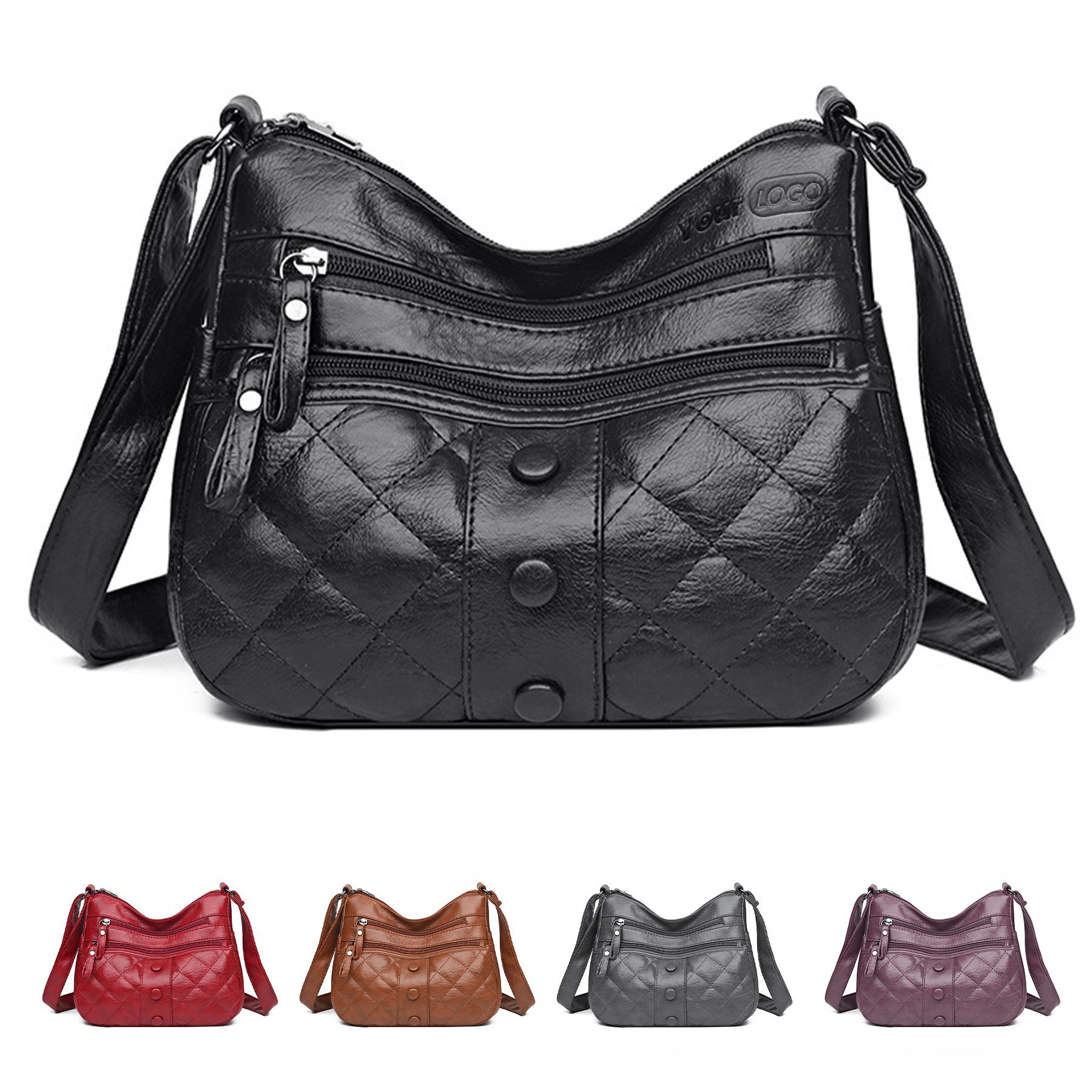 PU soft shoulder cross-body bag 1