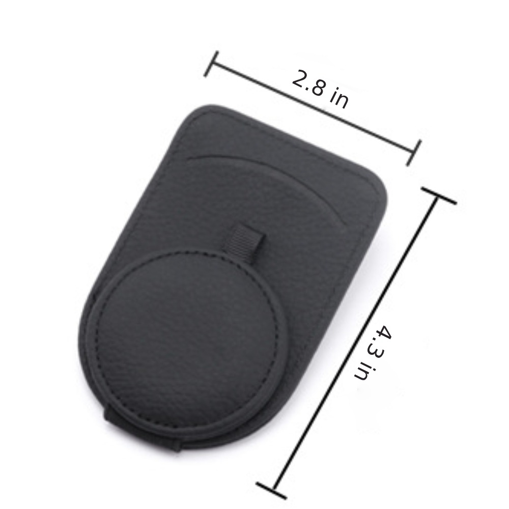 Car Glasses Holder Card Ticket Storage Bag 2