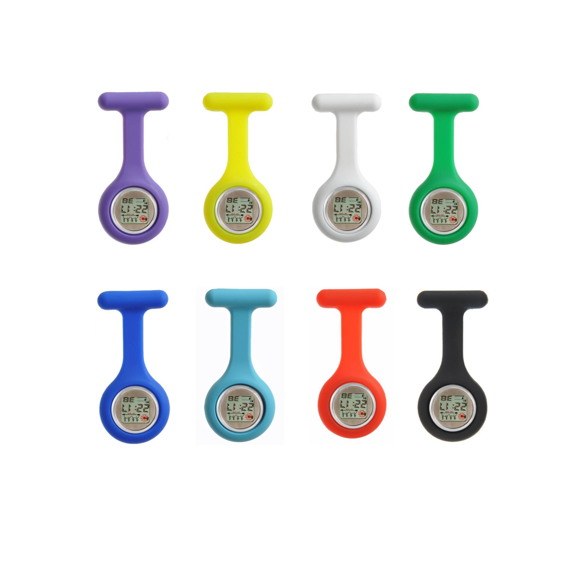 Pocket Silicone Digital Display Nurse Watch 3