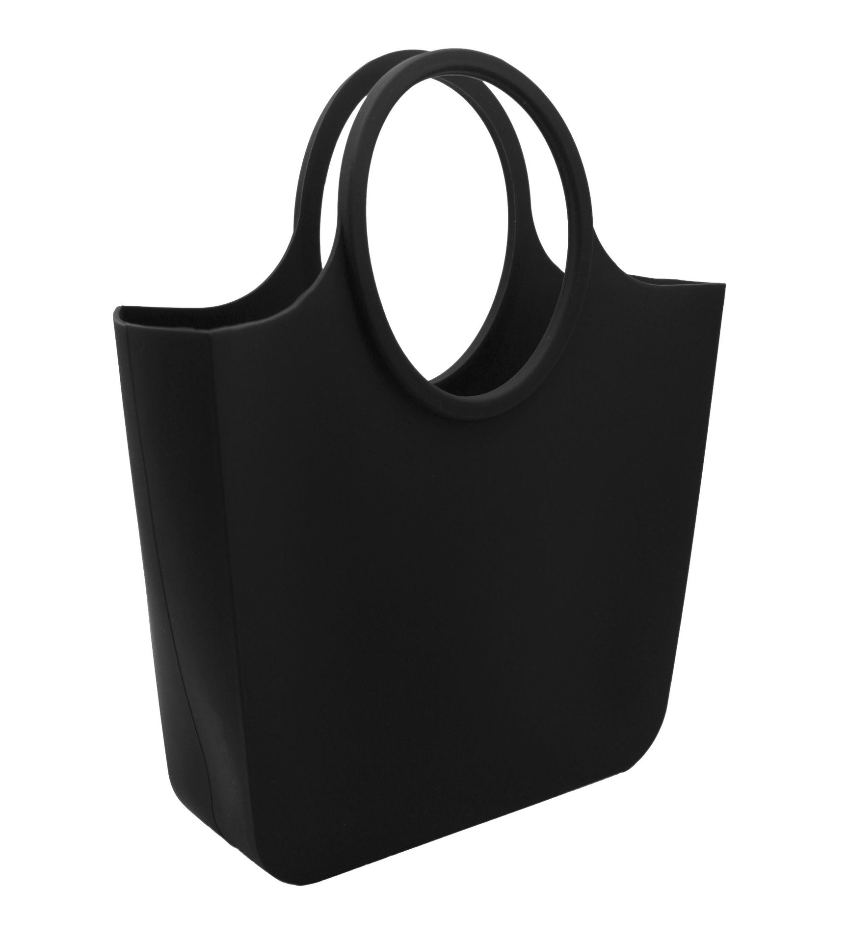 Custom Silicone Beach Grocery Tote Bag with Round Handles 1