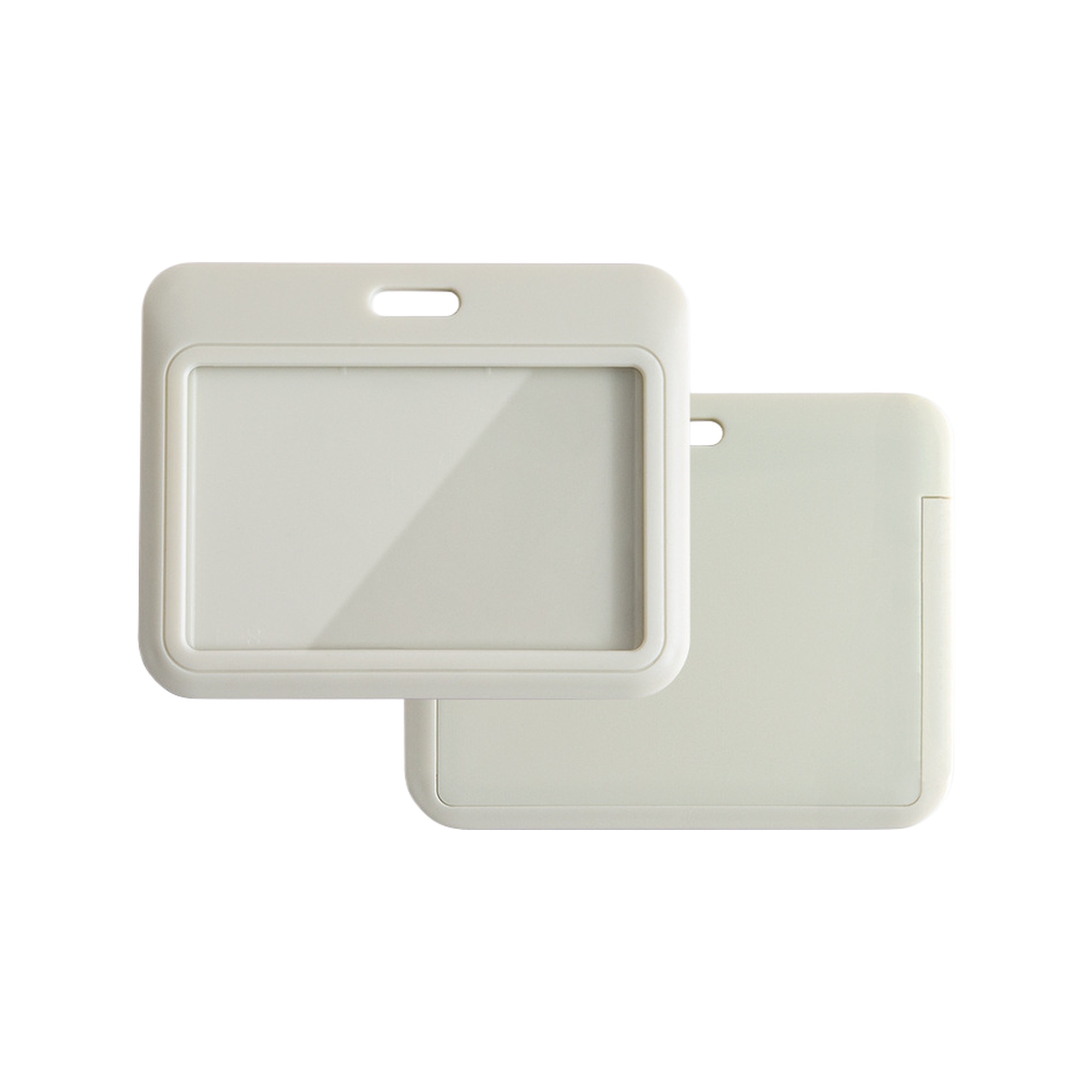 Horizontal Slide Cover ABS Plastic Badge Holder for ID Cards 4