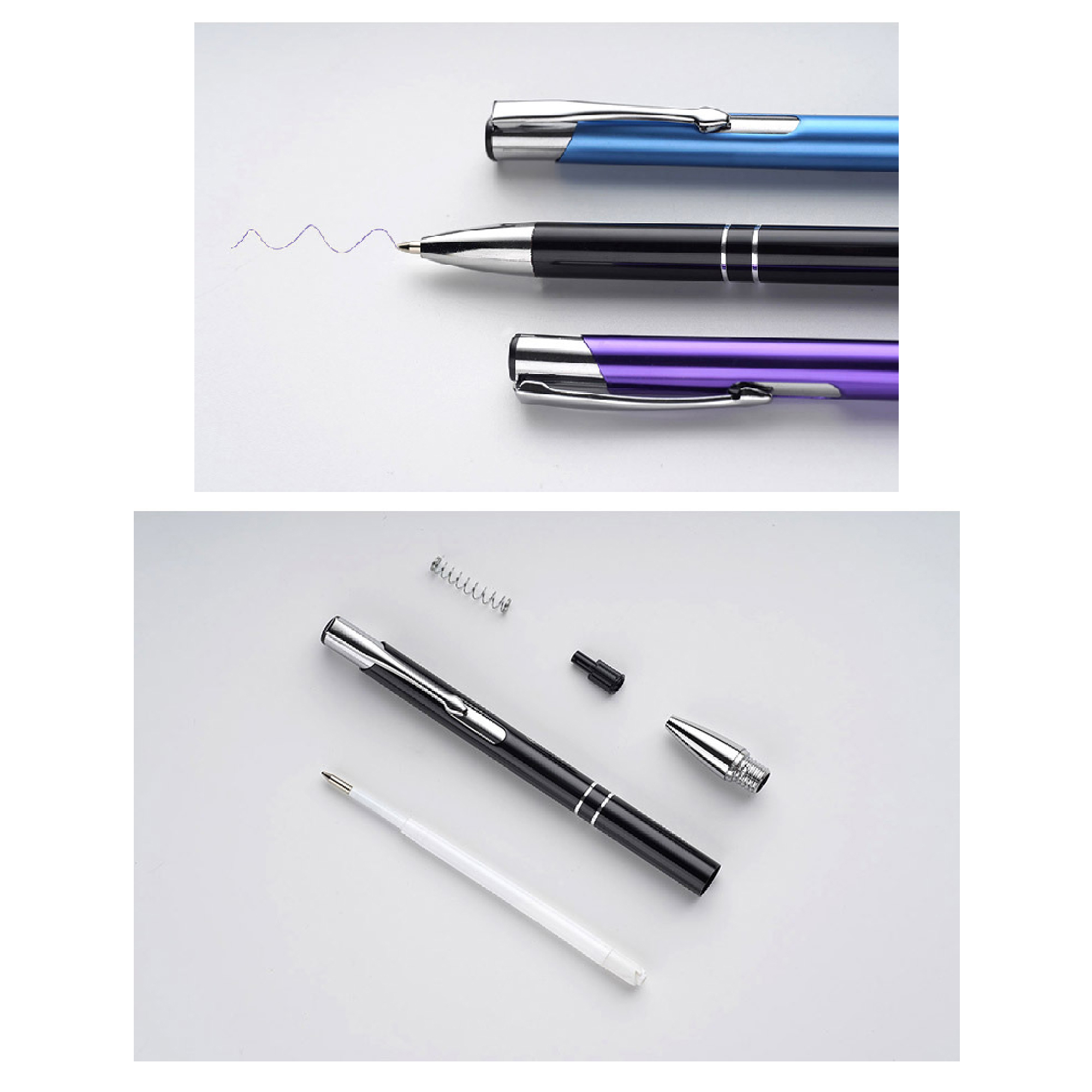 Laser Engraving Personalized Advertising Customised Ball Point Metal Luxury Pen 5