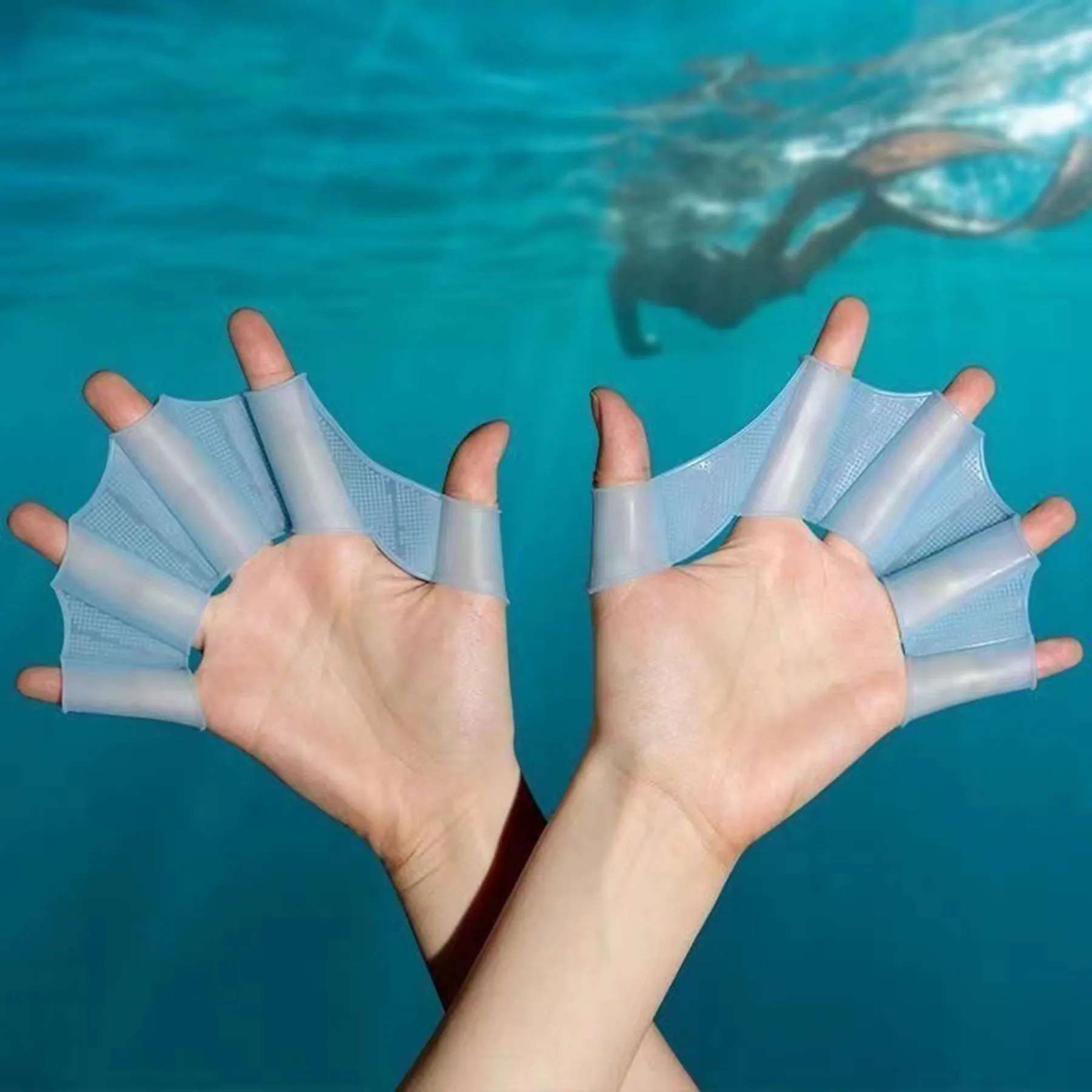 Silicone Swim Fin Hand Flipper 2