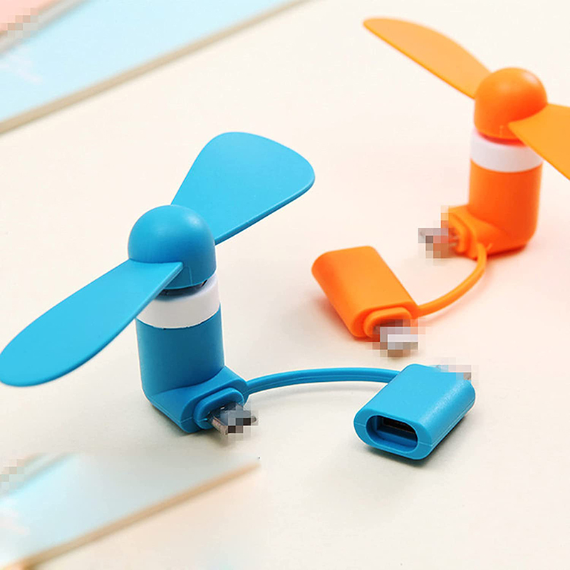 2 in 1 Portable Type C Port Mini Phone Fans 9