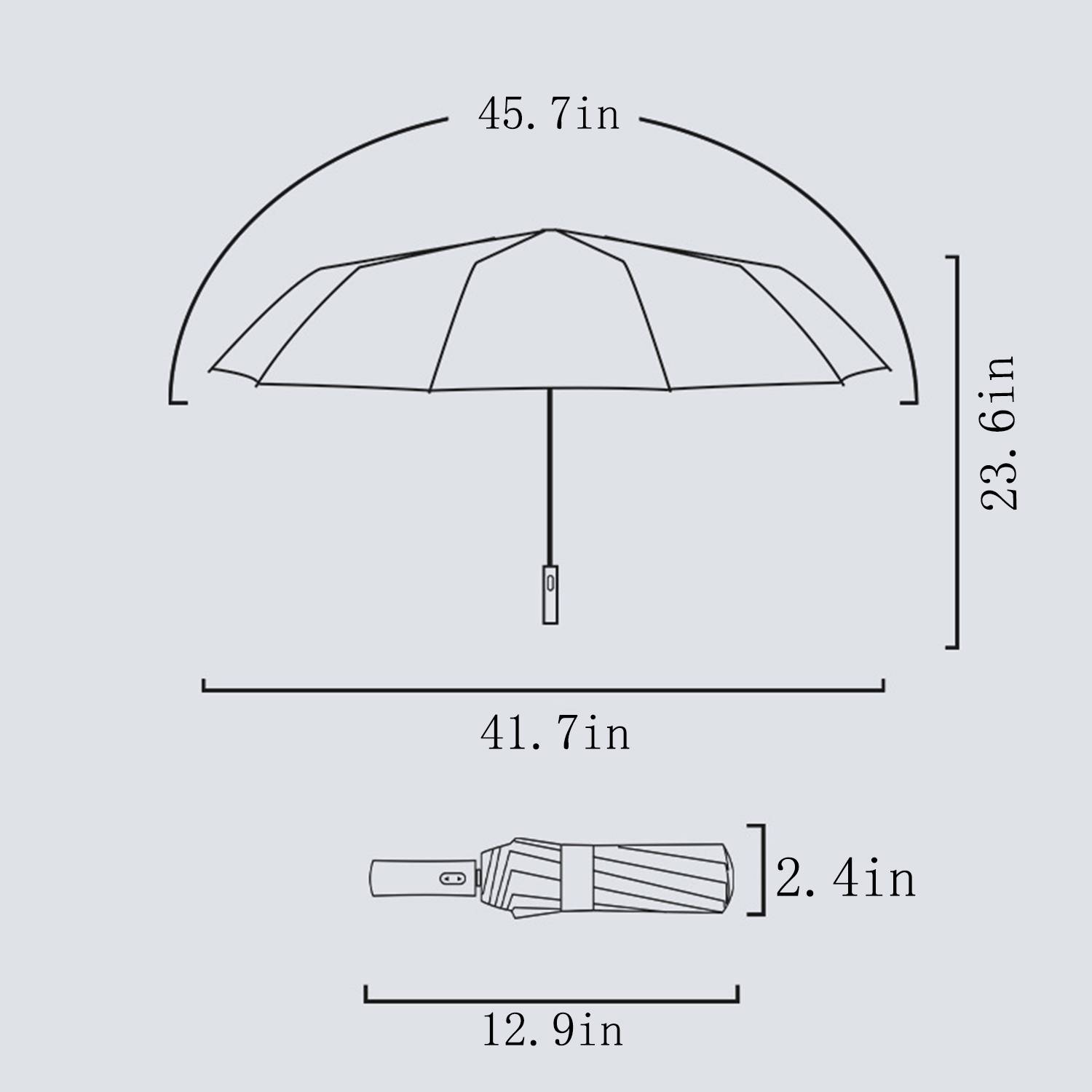 Portable Windproof Fully Automatic Folding Umbrella 6