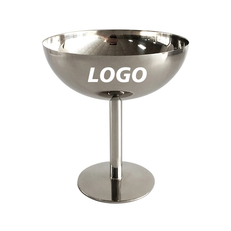 Custom 7 oz Stainless Steel Martini Glass 2