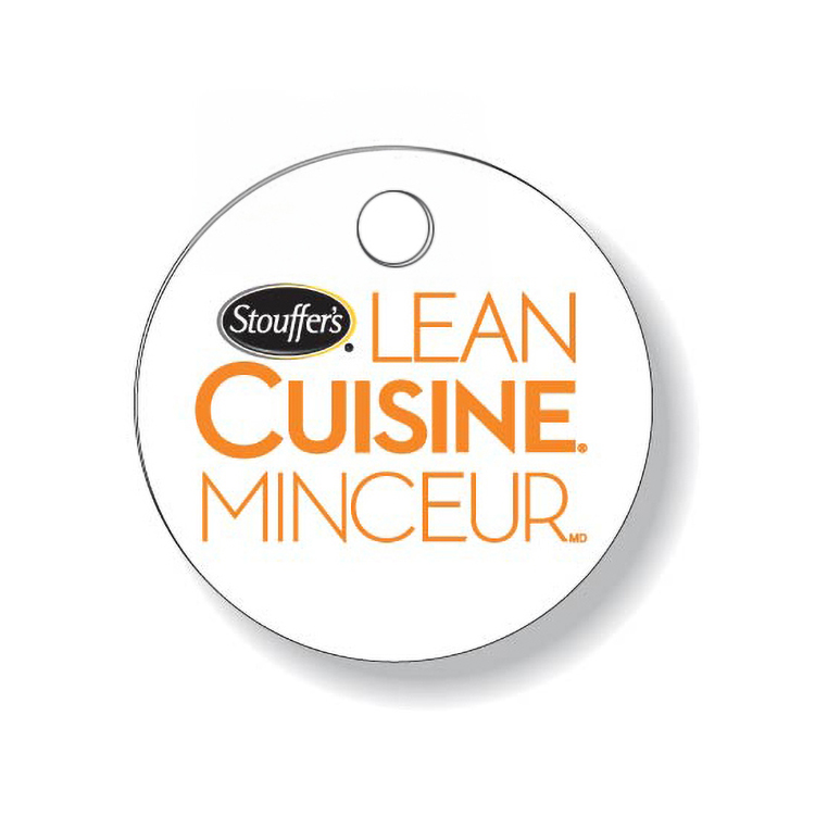 Custom Key Tag .030 Compressed Laminated PVC (4 sq/in), Full Colour