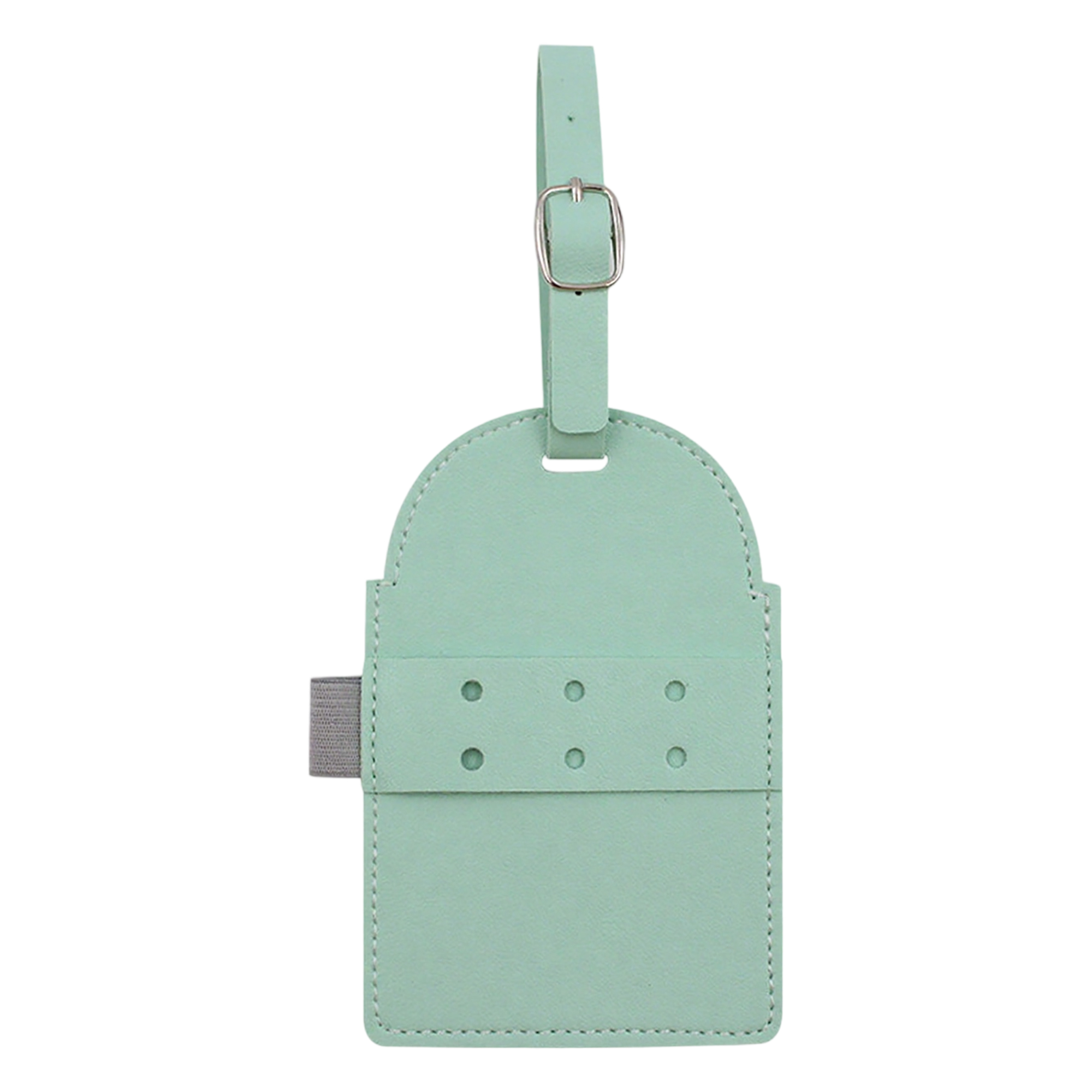 Polyurethane Leather Tee Holder Tag With Pencil Slot Strap 3.23" x 4.73" 2