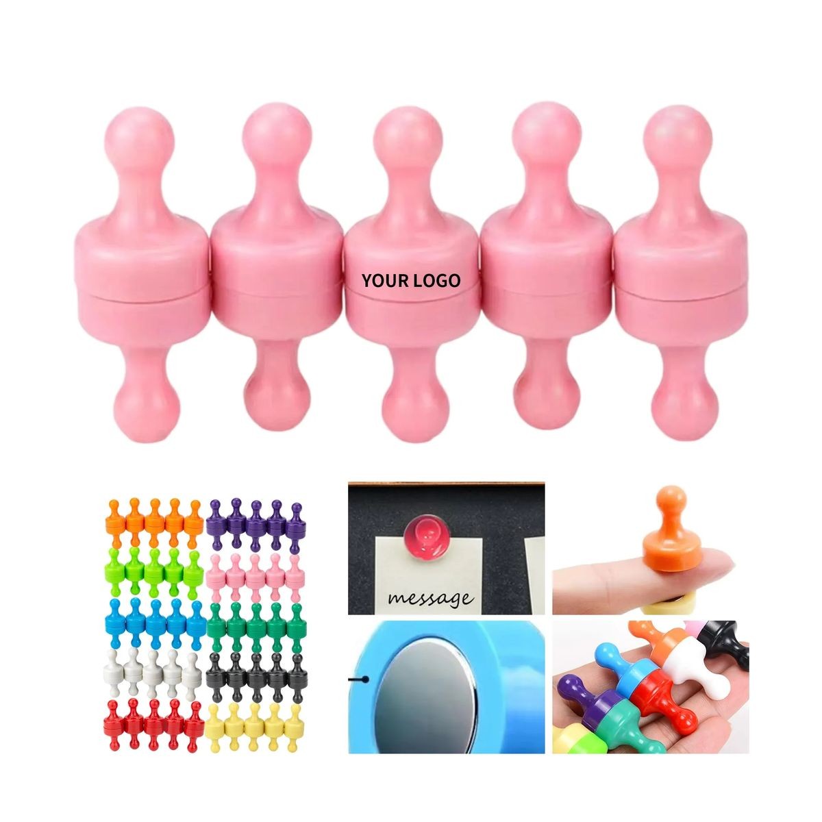 Push Pin Magnet Clip for Notes and Memos 3