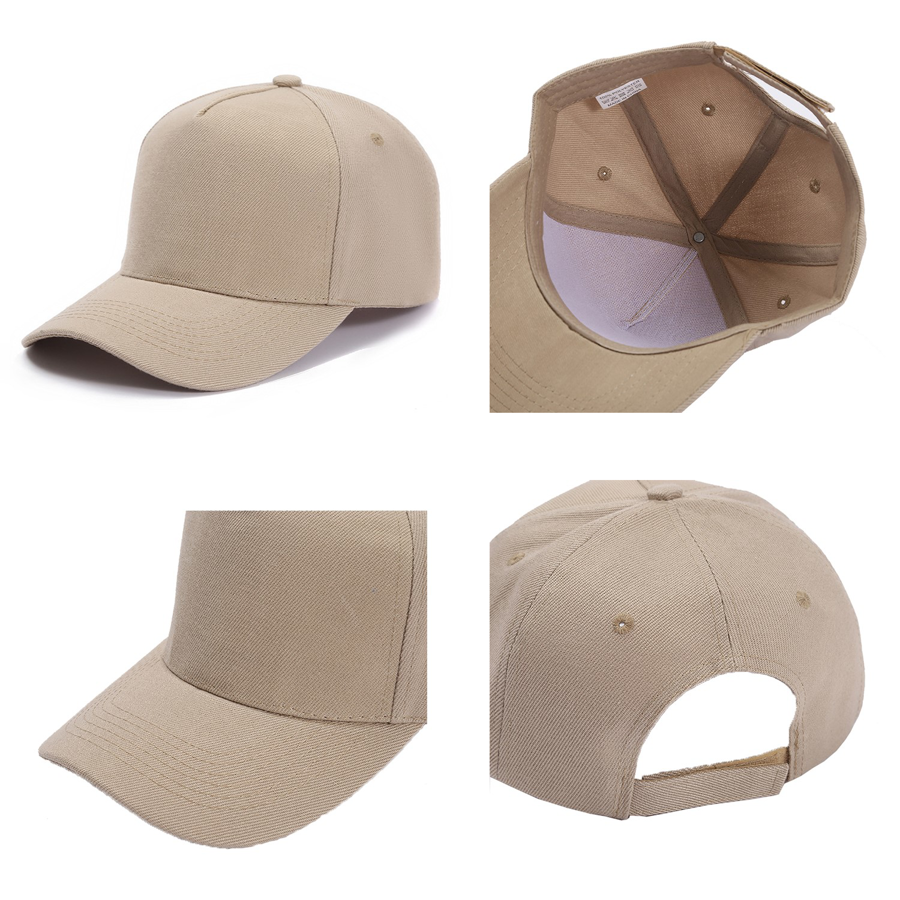 Stock Solid Color Polyester 5-Panel Cap 9
