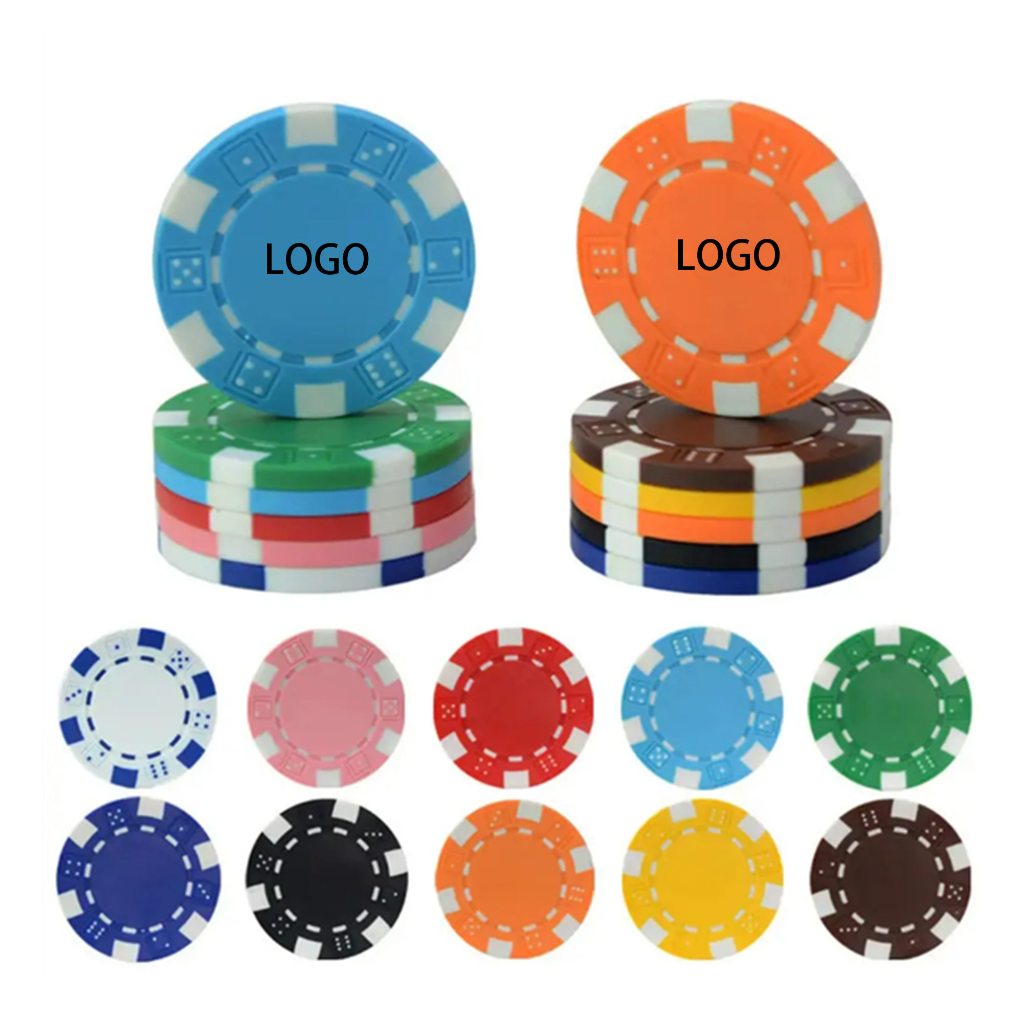 MOQ50 Full Color Ceramic Poker Chips 3