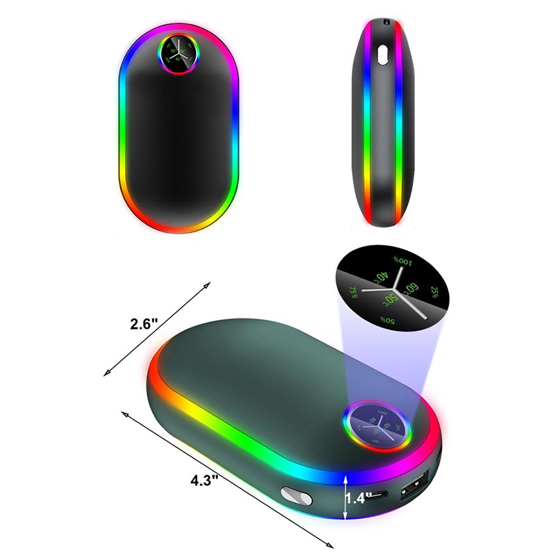 Rechargeable Hand Warmer with Lights 2