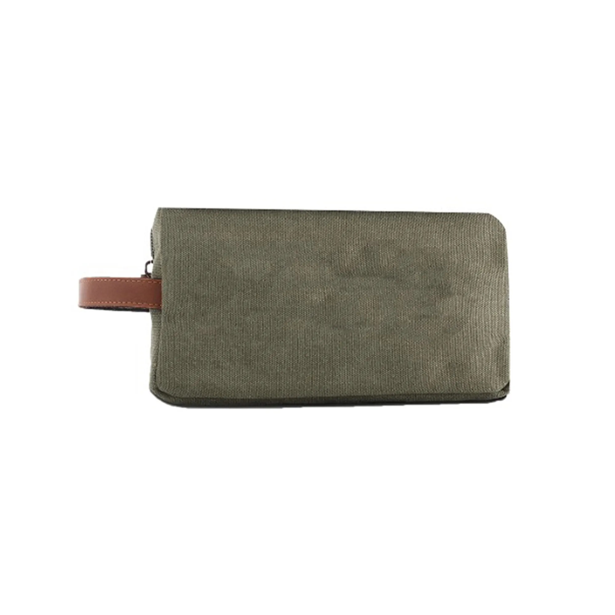 Vintage Canvas Travel Toiletry Kit Bag 5.25" x 4.5" x 9.5" 6