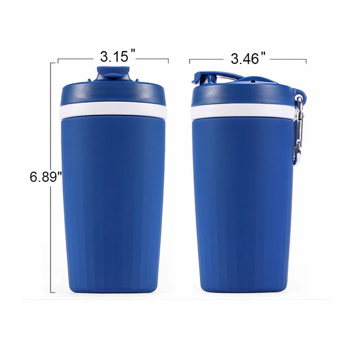 Double Wall Insulation Silicon Leak Proof Travel Mug 3