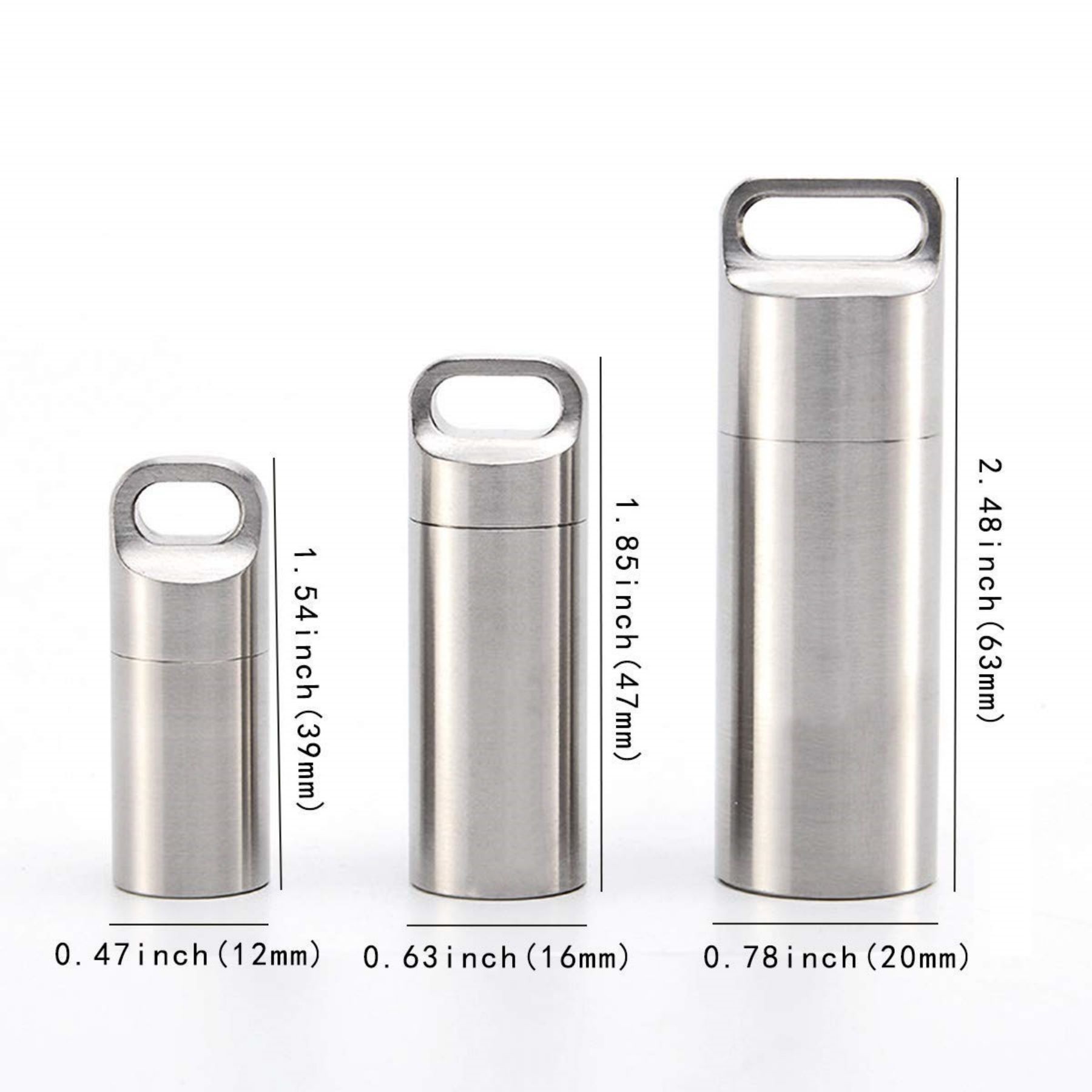 Medium Portable Keychain Pill Holder 2