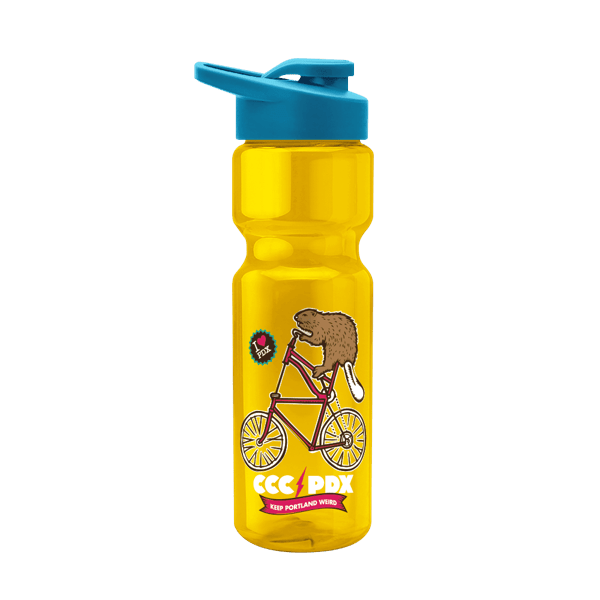 Blazer 28oz Transparent Bike Bottle w/Drink-thru Lid 541