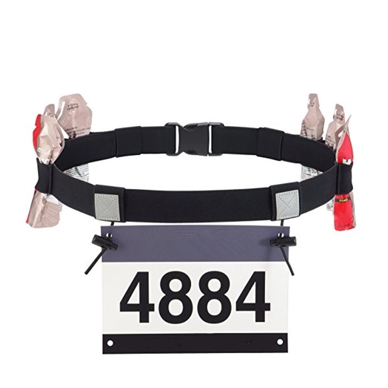 RACE NUMBER BELT WITH 6 ENERGY GEL HOLDERS 5