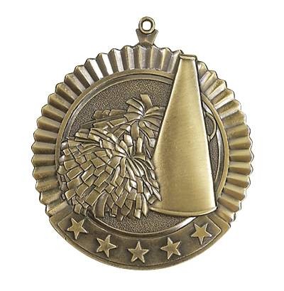 Cheerleading Star Medal 2 3/4" 2