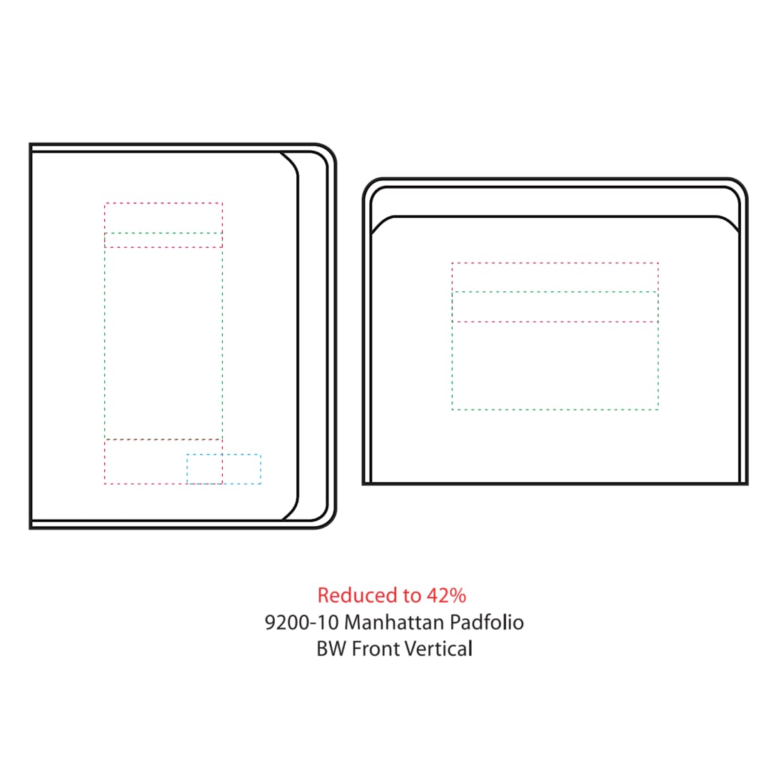 FSC® Mix Manhattan Zippered Padfolio 12