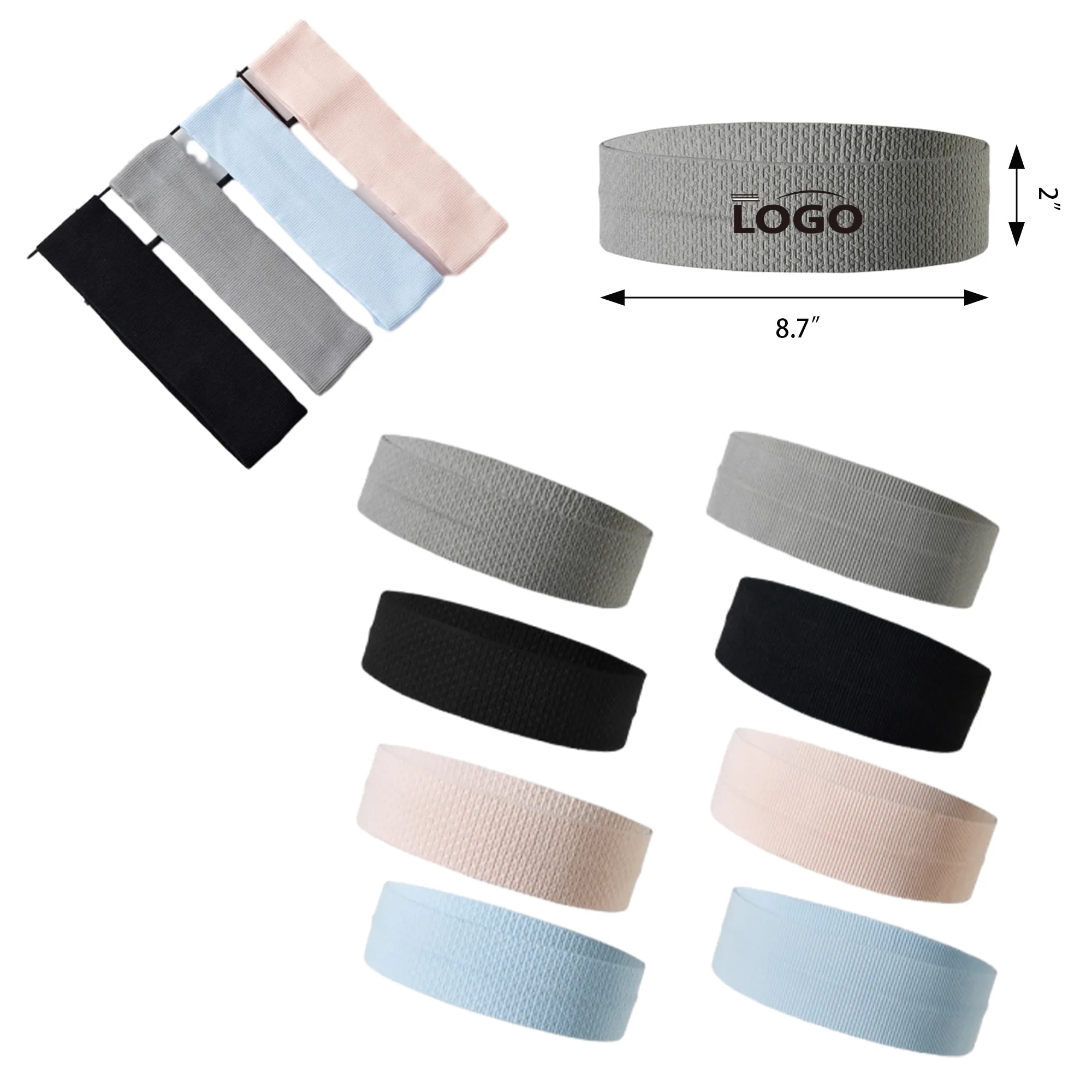 Running Fitness Yoga Wicking Headband MOQ 100PCS 2