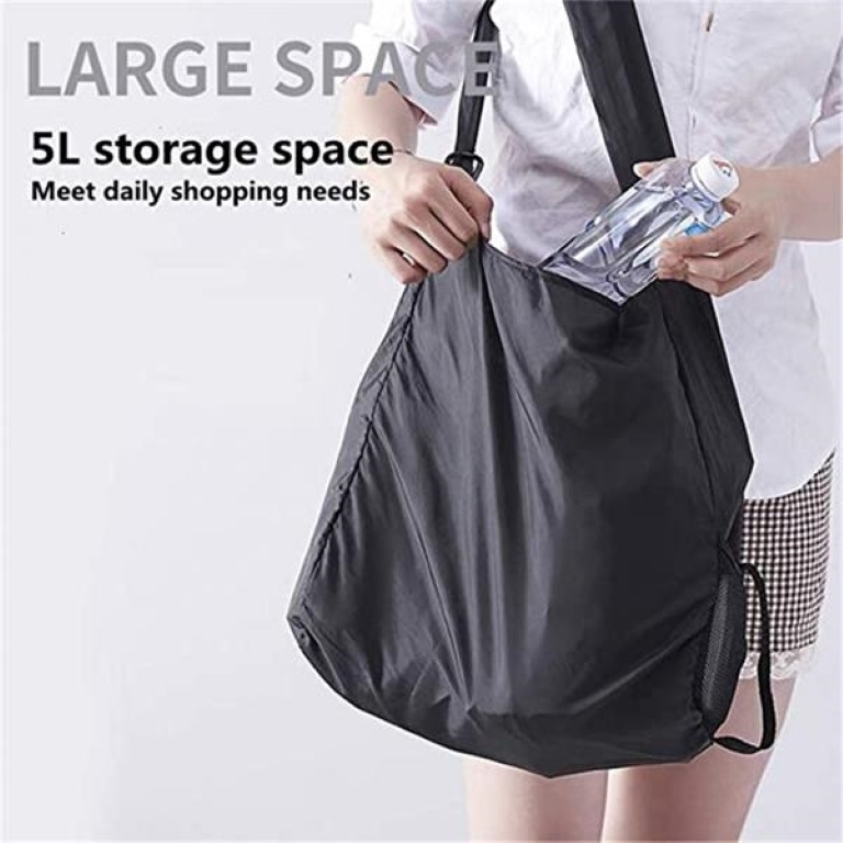 Folding telescopic small disc shopping bag 2