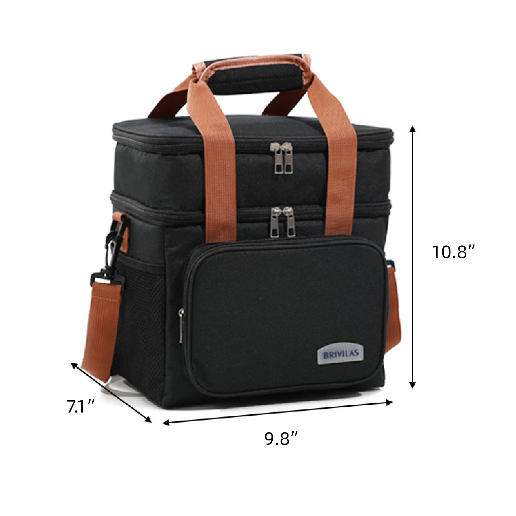 Daylife Dual Compartment Lunch Bag With Shoulder Strap 4