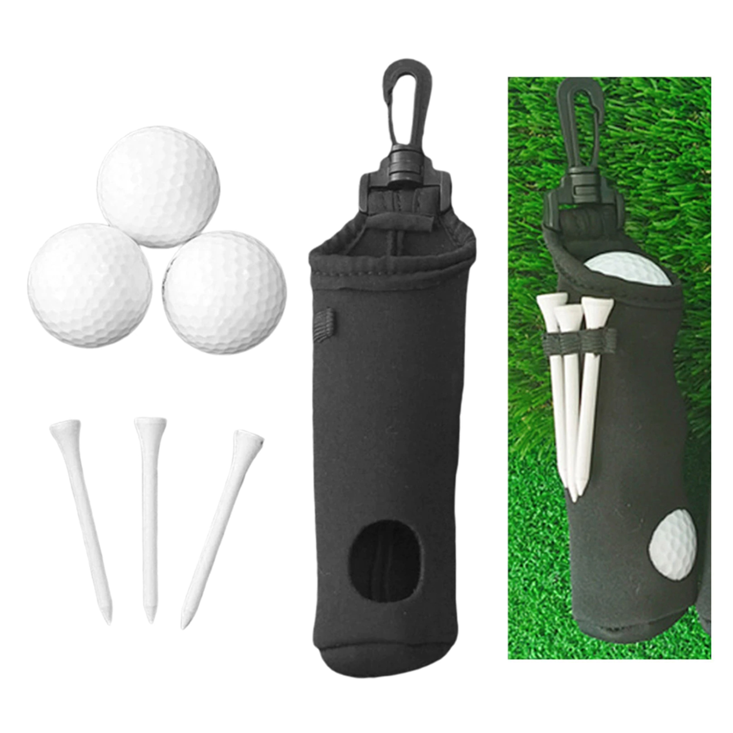 Neoprene Golf Ball & Tee Holder 4