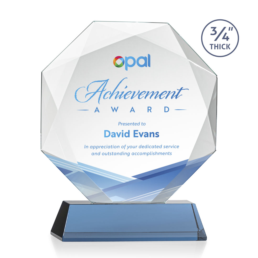 Bradford VividPrint™ Award on Newhaven Base - Sky Blue 7