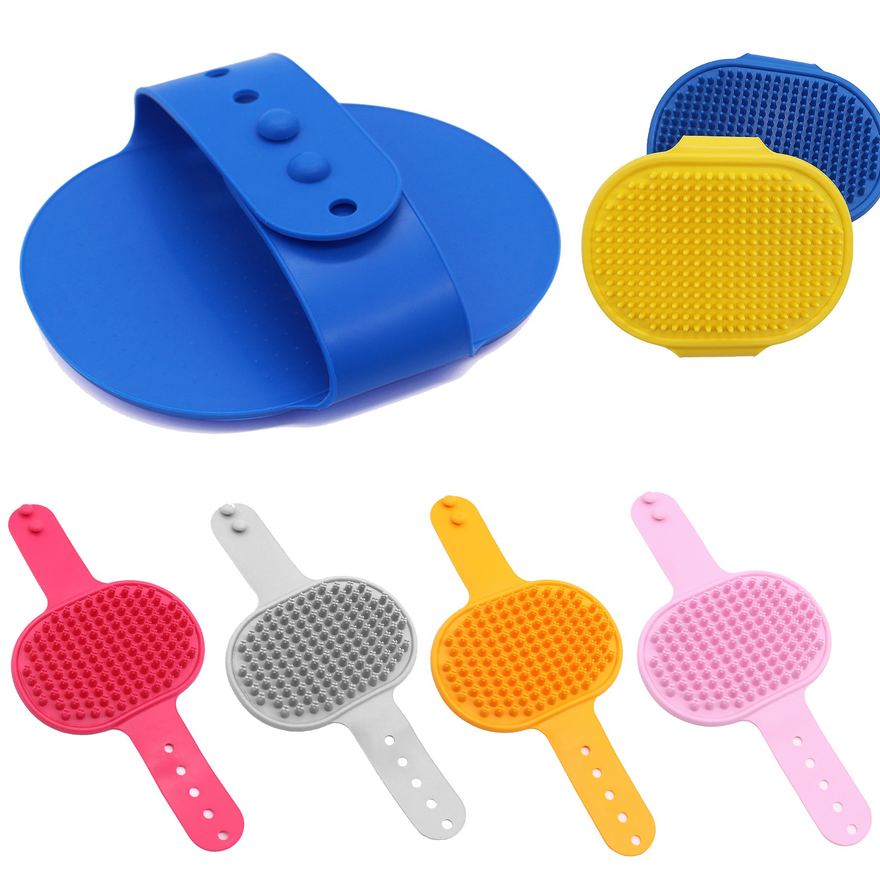 Silicone Pet Bath Massage Bath Gloves 4