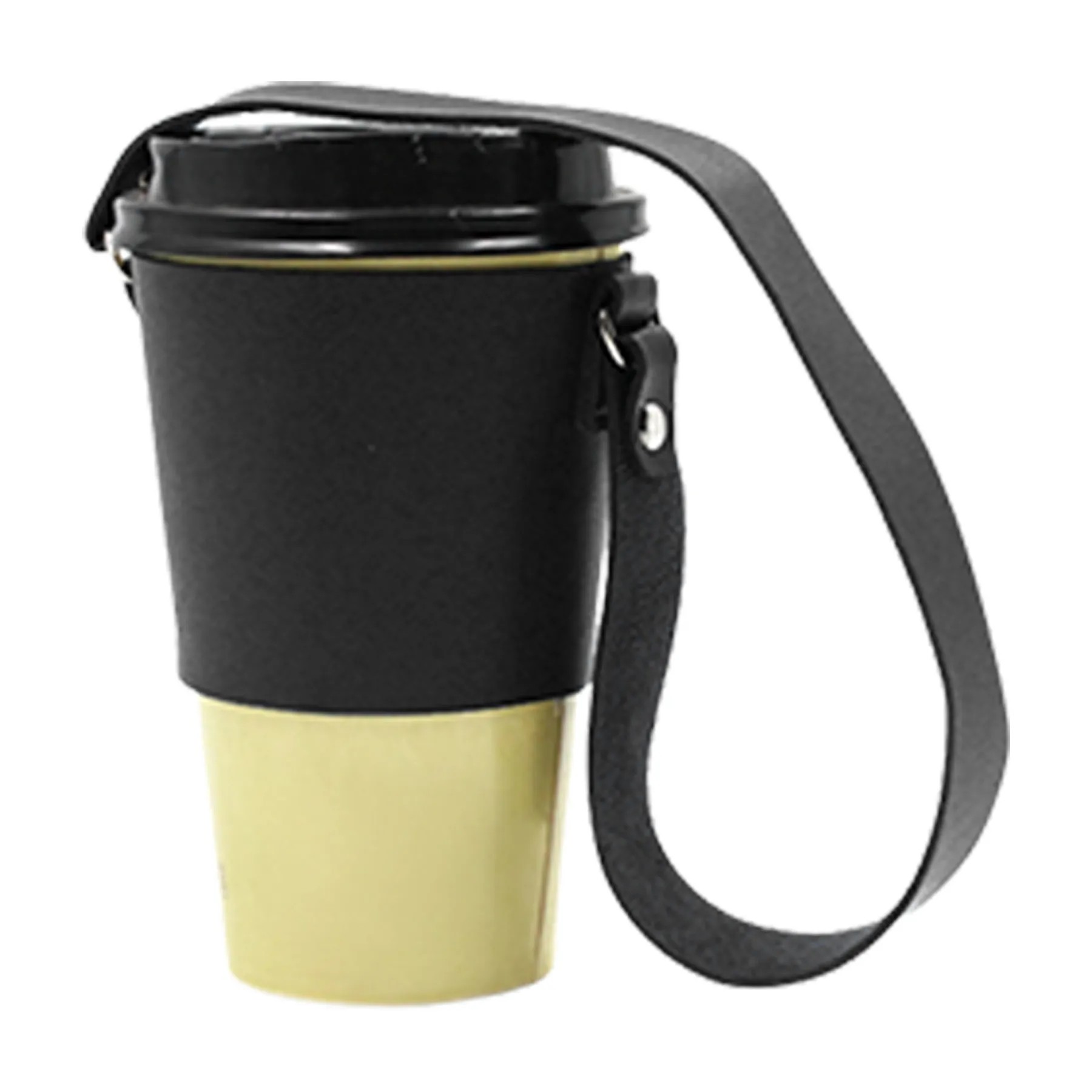 Leather Beverage Cup Holder Carrier 2