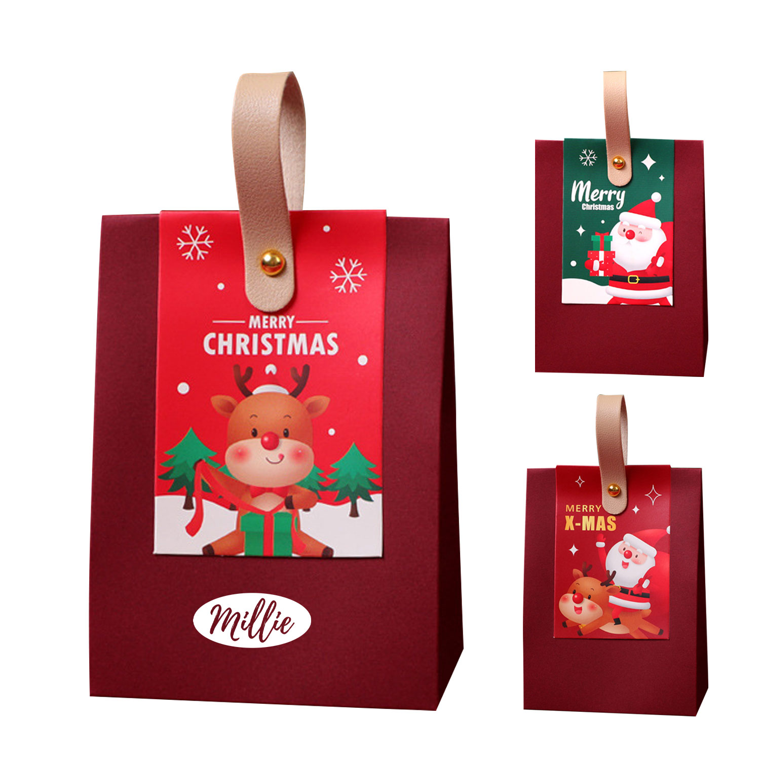 Christmas Gift Bags Party Favor Boxes 10
