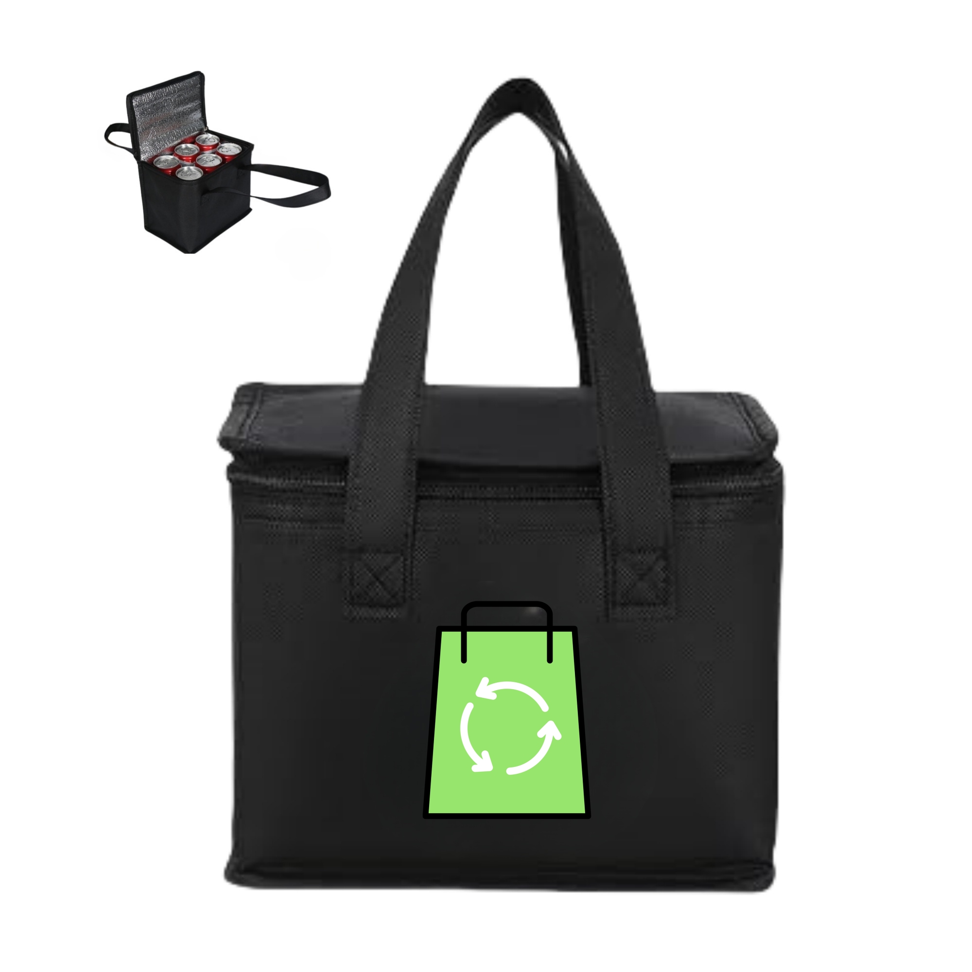 Non-Woven Thermal Cooler Bags With Zipper 6