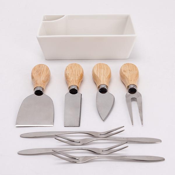 Charcuterie Board with Bowl, Utensils, and Forks 13